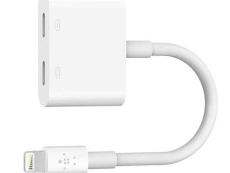 Adaptador Belkin De Audio Lightning + Carga Lightning Rockstar - Blanco Cheap