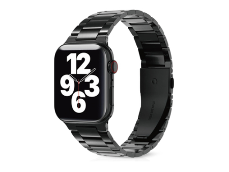 METAL BAND FOR APPLE WATCH 42 44MM BLK Fashion