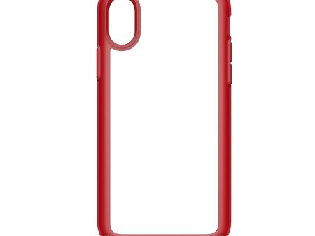 Speck (Apple Exclusive) Presidio Show Case Para iPhone X - Transparente Rojo Online