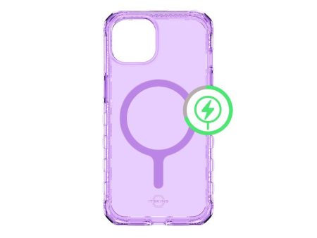 Case ITSKINS SUPREME MAGCLEAR Para iPhone 13 14 - Purpura For Cheap