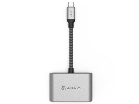 Multipuerto USB-C VGA   HDMI 4K VH1 Gris Hot on Sale