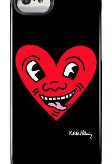 Case Scenario Keith Haring Layered Cover for iPhone 5 Red Hearts Online Hot Sale