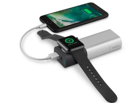 Cargador Belkin para Apple Watch + iPhone - Plata Online now