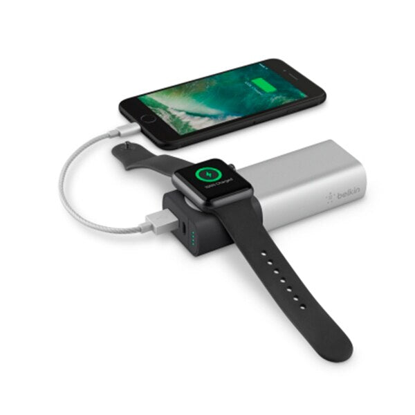 Cargador Belkin para Apple Watch + iPhone - Plata Online now