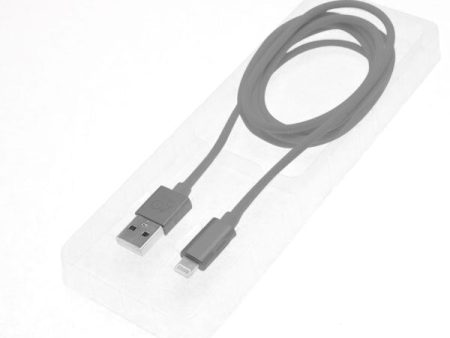 ADDON Cable Lightning USB 1.2m Gris Espacial Fashion