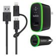 Belkin Charger Kit & Cable Micro Usb And Lightning Connector With Home And Car Charger Cheap