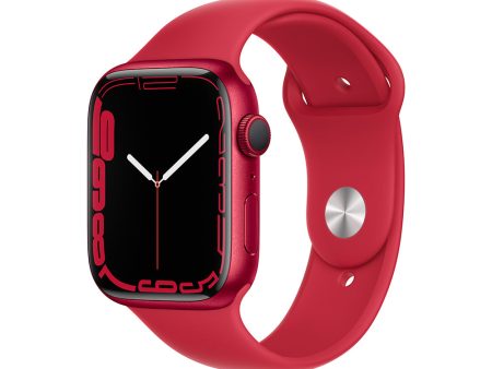 Apple Watch Series 7 (GPS) - Caja de aluminio (PRODUCT)RED de 45 mm - Correa deportiva (PRODUCT)RED - Talla única Hot on Sale