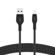 Cable Belkin USB-A a Lightning - 1M - Pro Flex - Negro Fashion