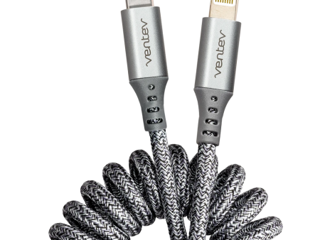 Cable Apple chargesync helix enrollado USB-C a Lightning de 3 pies Discount