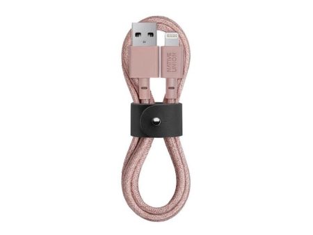 Native Union Cable Trenzado Belt Lightning 1.2m - Rosa Fashion