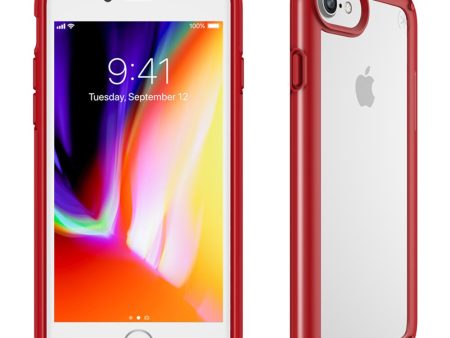 Speck (Apple Exclusive) Presidio Transparente iPhone 6 6S 7 8 Rojo Online