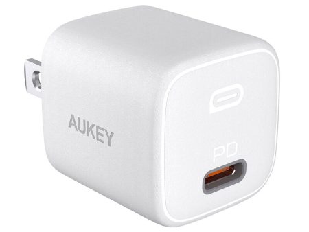 Cargador   Adaptador de corriente Aukey USB-C 20w - Blanco Supply