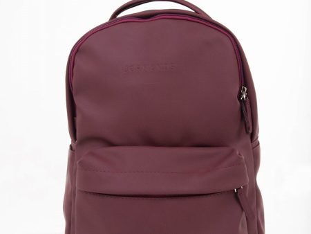 Mochila JORMANDS para MacBook en cuero sintetico de 15.6  - Vinotinto on Sale