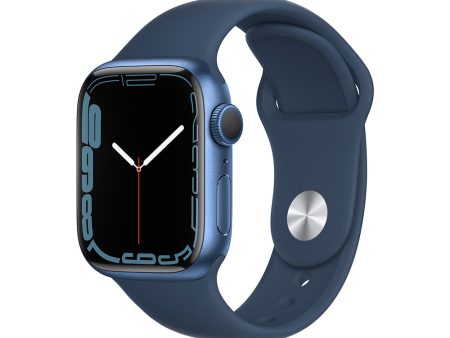 Apple Watch Series 7 (GPS) - Caja de aluminio en azul de 41 mm - Correa deportiva en color abismo - Talla única Fashion