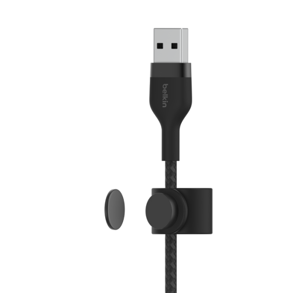 Cable Belkin USB-A a Lightning - 1M - Pro Flex - Negro Fashion