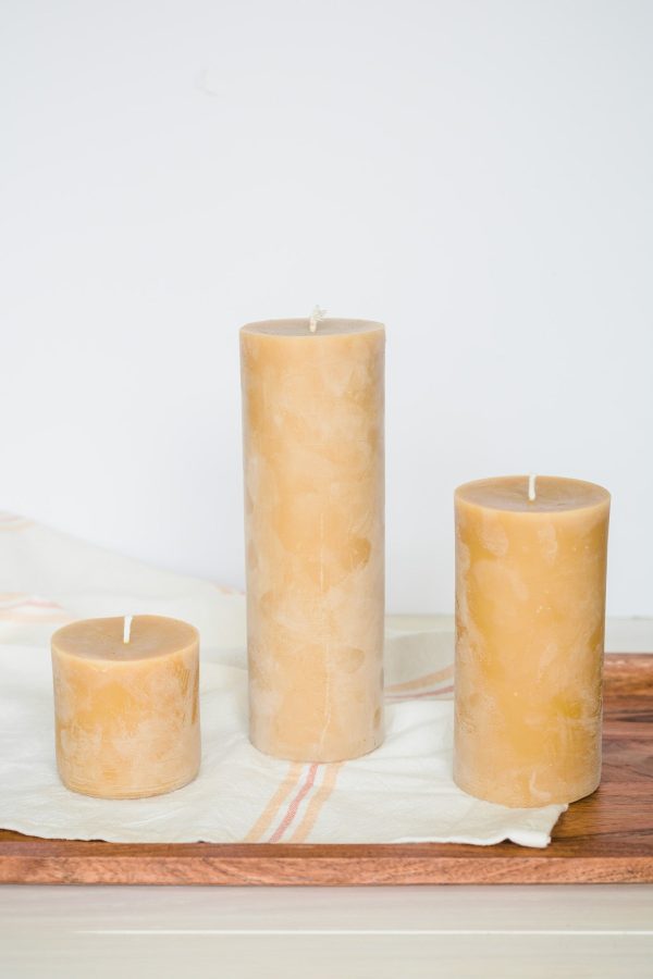 Pure Beeswax Pillars Hot on Sale