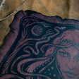 Starspell leather altar cloth #3 in Belladonna, one-of-a-kind Hot on Sale