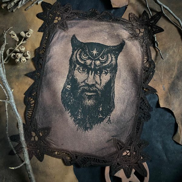 Wizard of the Wild Dark altar cloth in Earth, one-of-a-kind Online Sale