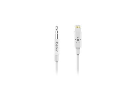 Cable de Audio 3.5mm a Lightning Blanco Cheap