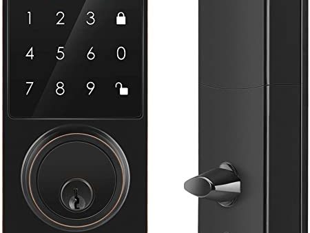 Seguro Vocolinc Smart Door Lock Touchscreen Homekit  Negro Online Sale