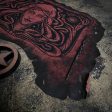 Starspell leather altar cloth #1 in Garnet, one-of-a-kind Online now