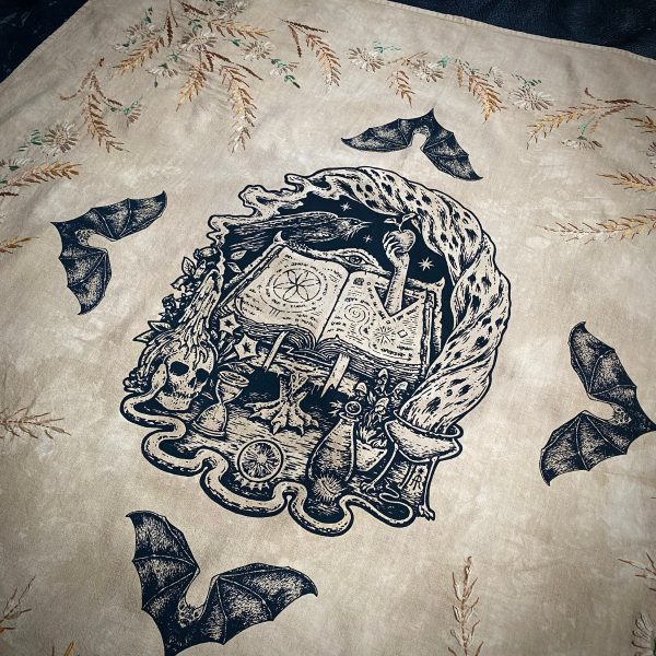 The Midnight Summoning altar cloth in Cornstalk, one-of-a-kind For Cheap