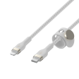 Cable Belkin USB-C a Lightning - 3M - Pro Flex - Blanco For Cheap