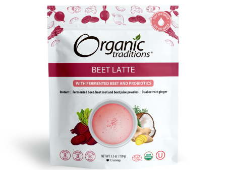 Organic Beet Latte with Fermented Beets and Probiotics Sale