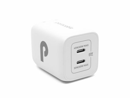 65W Nano Dual USB-C GaN Travel Charger Online Sale