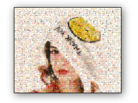 Photo Mosaic Canvas Print Cheap